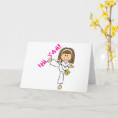 Hii Yaa Karate Kaart (Gele Bloem)