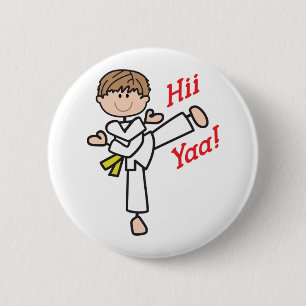 Hii Yaa Karate Ronde Button 5,7 Cm