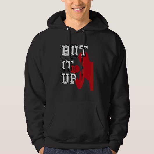 HIIT Fit Intervaltraining Workout Hoodie (Voorkant)