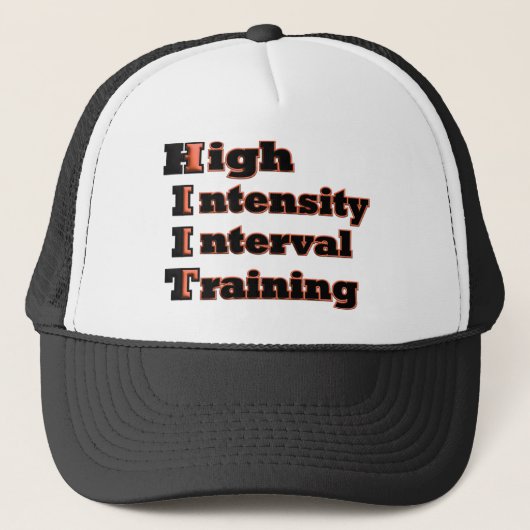 HIIT Peak Fitness Interval Training met hoge inten Trucker Pet (Voorkant)