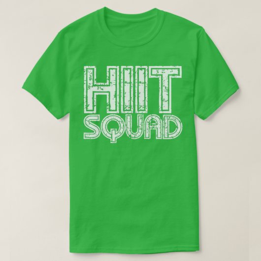 HIIT Squad White Ink T-shirt (Design voorkant)