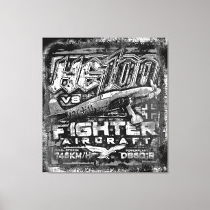 Hij 100 V8 Canvas Afdruk