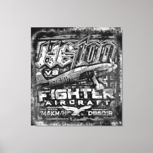 Hij 100 V8 Canvas Afdruk (Voorkant)