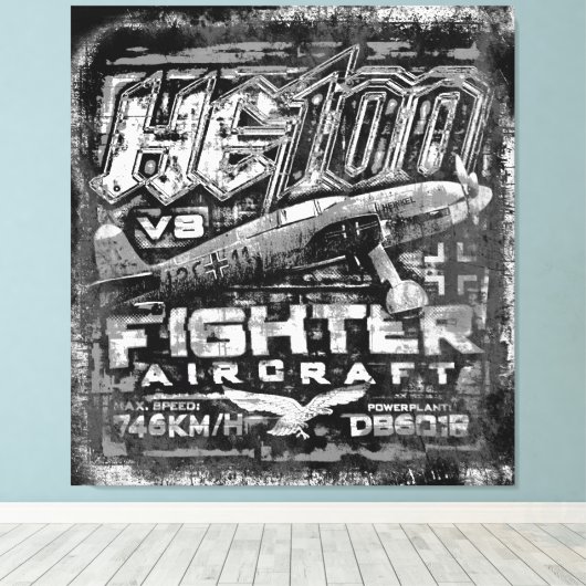 Hij 100 V8 Canvas Afdruk (Insitu (Houten vloer))