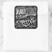 Hij 100 V8 Vierkante Sticker (Tas)