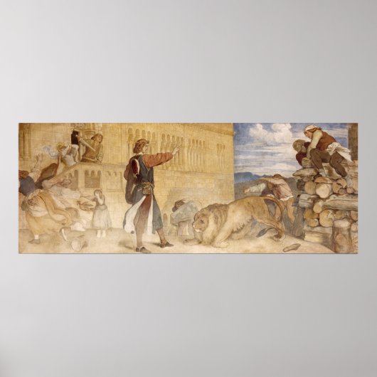 Hij behandelde de Lions alsof hij een grapje maakt Poster (Voorkant)