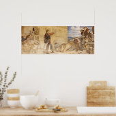 Hij behandelde de Lions alsof hij een grapje maakt Poster (Keuken)