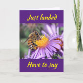 HIJ BELANDDE OM U TE ZEGGEN *** GEFELICITEERD ***  KAART (Voorkant)