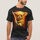 "Hij beschermt" Space Chihuahua T-shirt (Voorkant)