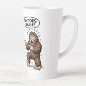 Hij bestaat echt! Kerstman & Bigfoot Latte Mok (Rechts)