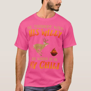 Hij dacht met zijn piemel en belandde in mijn chil t-shirt