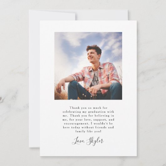 Hij deed de aankondiging van het White Arch Afstud (Achterkant)