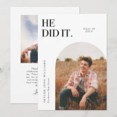 Hij deed de aankondiging van het White Arch Afstud (Voorkant / Achterkant)