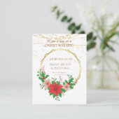 Hij deed een rondje op kerstavond kaart (Staand voorkant)