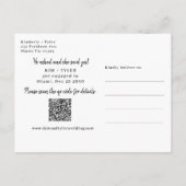 Hij deed er een ring om foto QR CODE verloving Aankondigingskaart (Achterkant)