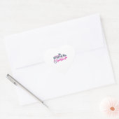 Hij deed haar een aanzoek hart sticker (Envelop)