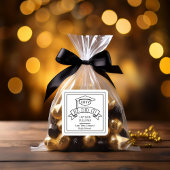 Hij deed het Afstudeerder Pet Afstuderen naam | sc Vierkante Sticker