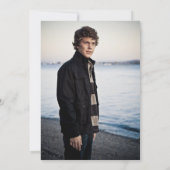 Hij deed het Afstudeerder Pet Tassel Black Afstude Kaart (Achterkant)