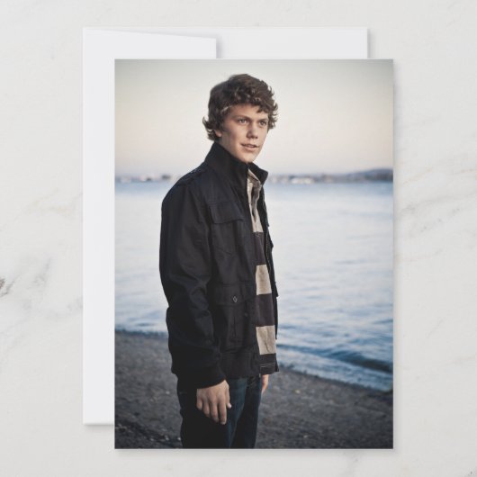 Hij deed het Afstudeerder Pet Tassel Blue Afstuder Kaart (Achterkant)