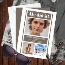 Hij deed het eenvoudige, minimalistische Afstudere