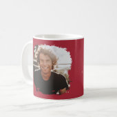 Hij deed het moderne afstuderen van de manuscriptf koffiemok (Voorkant links)