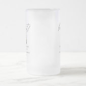 Hij deed het scriptfotograduatie feestje matglas bierpul (Center)