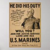 Hij deed zijn plicht.. poster (Voorkant)