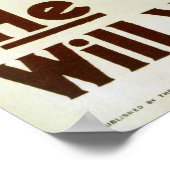 Hij deed zijn plicht poster (Hoek)