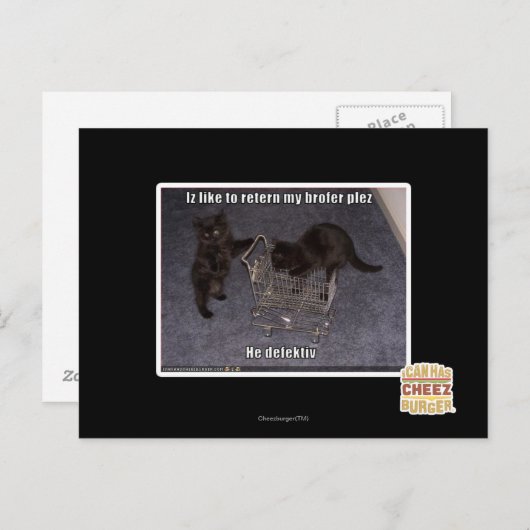 Hij defectiv briefkaart (Voorkant / Achterkant)