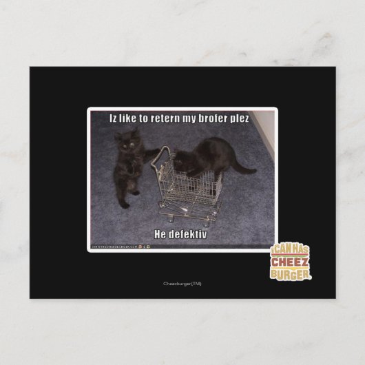 Hij defectiv briefkaart (Voorkant)