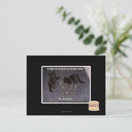 Hij defectiv briefkaart (Staand voorkant)