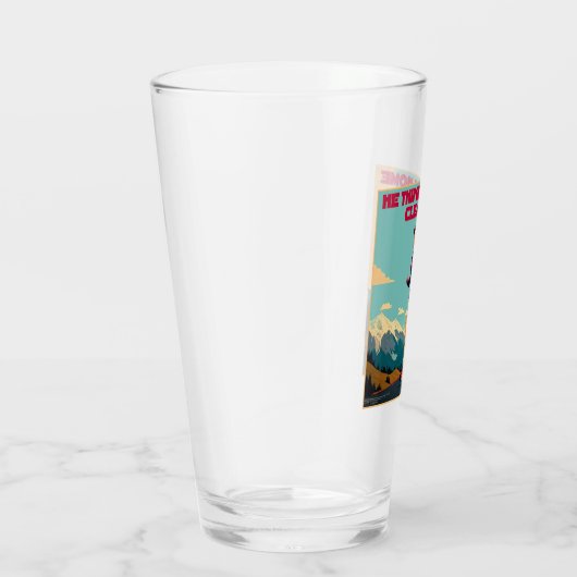 Hij denkt dat ik thuis Sassy Runner schoonmaak Glas (Rechts)