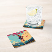 Hij denkt dat ik thuis Sassy Runner schoonmaak Kartonnen Onderzetters (Insitu)