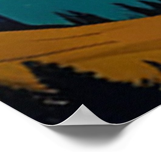 Hij denkt dat ik thuis Sassy Runner schoonmaak Poster (Hoek)