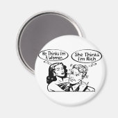 Hij denkt dat ze denkt magneet (Voorkant / Achterkant)