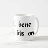 Hij die goed zingt, bidt twee keer. koffiemok (Voorkant rechts)