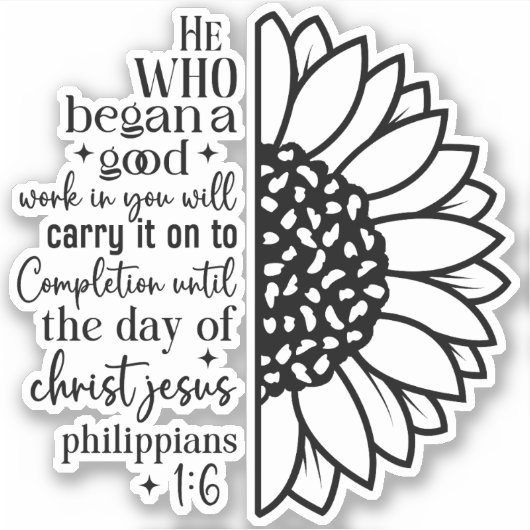 Hij Die Het Christelijk Geloof Begon  Sticker (Voorkant)