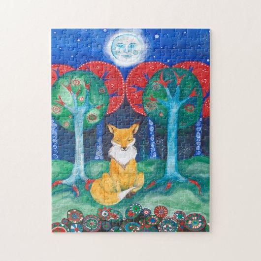 'Hij die het weet' Fairytale Woodland Fox Puzzle Legpuzzel (Verticaal)
