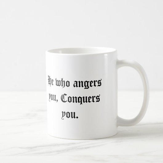Hij die je overvalt. koffiemok (Rechts)