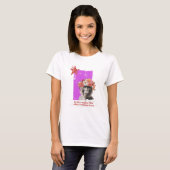 "Hij die lacht..." Dames T-shirt (Voorkant volledig)