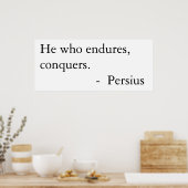 Hij die leeft, verovert. poster (Keuken)