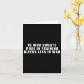 Hij die meer zweet in het trainen van bleeds minde kaart (Gele Bloem)