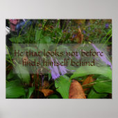 Hij die niet voor het gezegde poster kijkt (Voorkant)