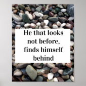 Hij die niet voor wijsheid poster citeert (Voorkant)