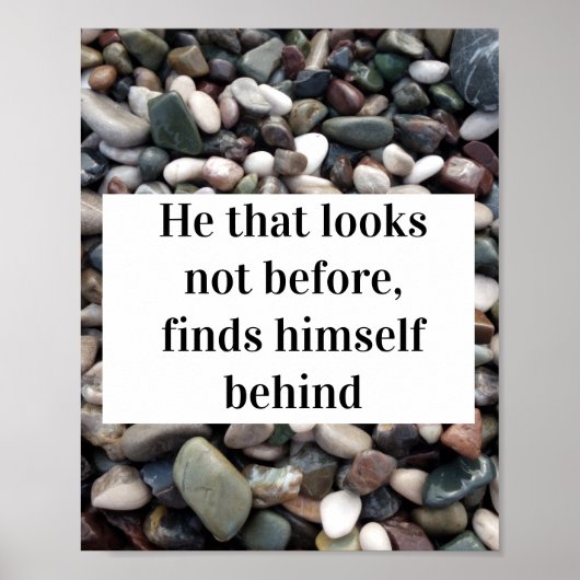 Hij die niet voor wijsheid poster citeert (Voorkant)