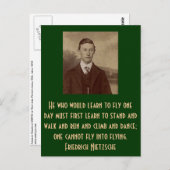 Hij die op een dag zou leren vliegen... briefkaart (Voorkant / Achterkant)