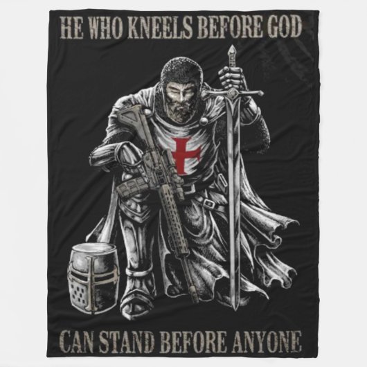 HIJ DIE WEET VOOR GOD FLEECE DEKEN (Voorkant)