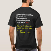 Hij die zielen wint is wijs t-shirt (Achterkant)