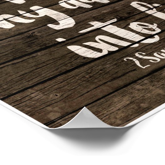 Hij draait mijn duisternis in licht poster (Hoek)