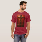 ✝️ Hij Droeg Onze Smarten - T-Shirt (Voorkant volledig)